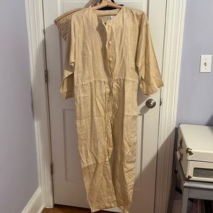 Little Tienda boiler jumpsuit in light tan